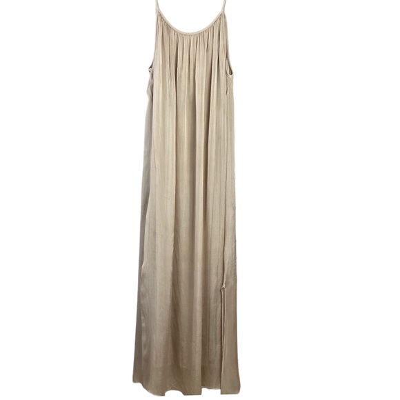 Rosemarine | Silk Blend Maxi Dress Made In Italy Size Large - Picture 2 of 9
